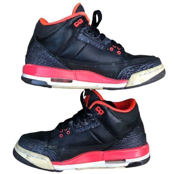 VINTAGE 2012 air jordan 3 retro crimson size 8 - Picture 2 of 16